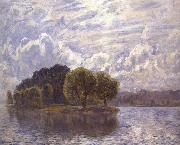 Walter Leistikow Dear island oil painting